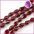 Wholesale dark red glass teardrop beads 10*15mm